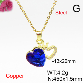 Fashion Copper Necklace  F6N406914aakl-G030