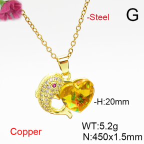 Fashion Copper Necklace  F6N406920aakl-G030