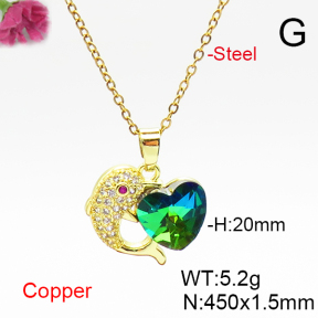 Fashion Copper Necklace  F6N406921aakl-G030
