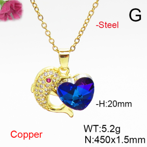 Fashion Copper Necklace  F6N406922aakl-G030