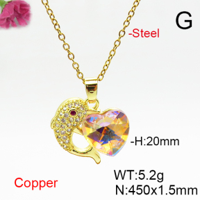 Fashion Copper Necklace  F6N406923aakl-G030