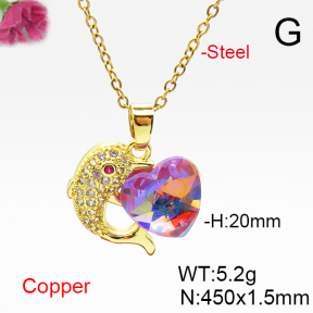Fashion Copper Necklace  F6N406924aakl-G030