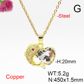 Fashion Copper Necklace  F6N406926aakl-G030