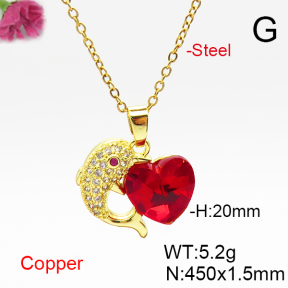 Fashion Copper Necklace  F6N406927aakl-G030