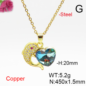 Fashion Copper Necklace  F6N406928aakl-G030