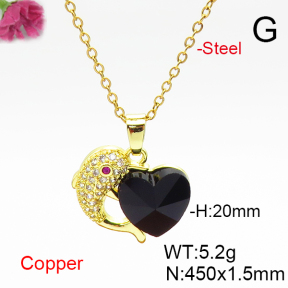 Fashion Copper Necklace  F6N406929aakl-G030