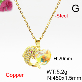 Fashion Copper Necklace  F6N406931aakl-G030