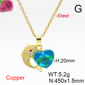 Fashion Copper Necklace  F6N406932aakl-G030
