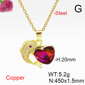 Fashion Copper Necklace  F6N406935aakl-G030