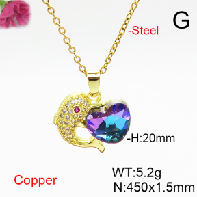 Fashion Copper Necklace  F6N406936aakl-G030
