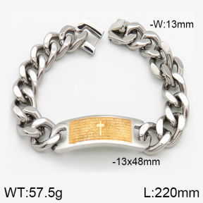  Closeout( No Discount) Stainless Steel Bracelet  CL6B00012bbov-742 