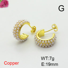 Fashion Copper Earrings  F6E301719bbov-L017