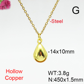 Fashion Copper Necklace  F6N200363aajl-L017