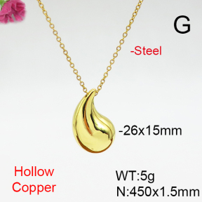 Fashion Copper Necklace  F6N200364aajl-L017