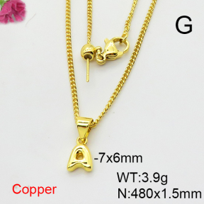 Fashion Copper Necklace  F6N200366baka-L017
