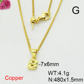 Fashion Copper Necklace  F6N200367baka-L017