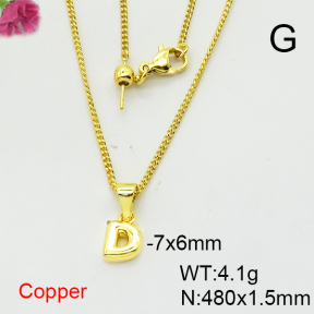 Fashion Copper Necklace  F6N200369baka-L017