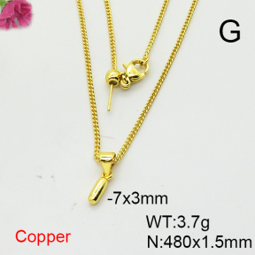 Fashion Copper Necklace  F6N200374baka-L017