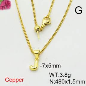 Fashion Copper Necklace  F6N200375baka-L017