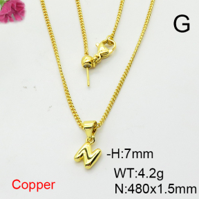 Fashion Copper Necklace  F6N200378baka-L017