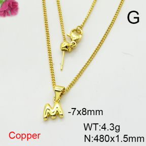 Fashion Copper Necklace  F6N200379baka-L017
