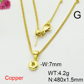 Fashion Copper Necklace  F6N200380baka-L017