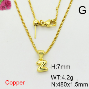 Fashion Copper Necklace  F6N200391baka-L017