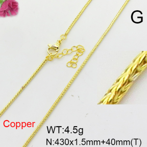 Fashion Copper Necklace  F6N200393vail-L017