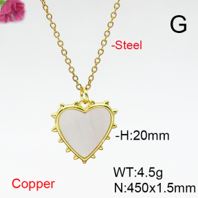 Fashion Copper Necklace  F6N300884baka-L017