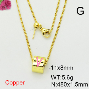 Fashion Copper Necklace  F6N300888aakl-L017