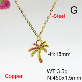 Fashion Copper Necklace  F6N406942avja-L017