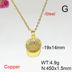 Fashion Copper Necklace  F6N406943ablb-L017