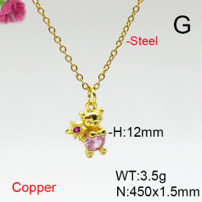 Fashion Copper Necklace  F6N406945vail-L017