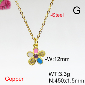 Fashion Copper Necklace  F6N406947vail-L017