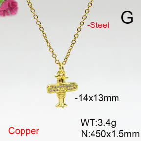 Fashion Copper Necklace  F6N406948vail-L017