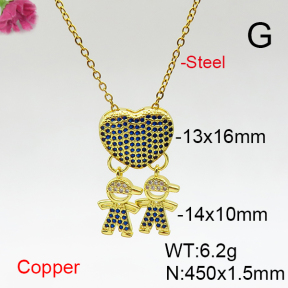 Fashion Copper Necklace  F6N406954vbnb-L017