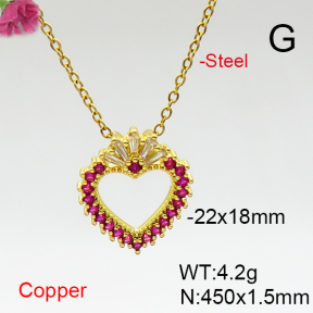 Fashion Copper Necklace  F6N406957ablb-L017