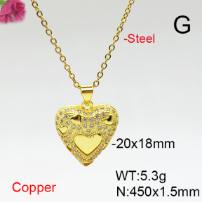 Fashion Copper Necklace  F6N406960ablb-L017