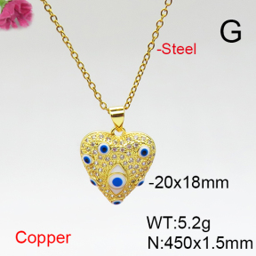 Fashion Copper Necklace  F6N406961ablb-L017