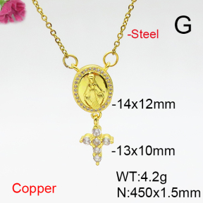 Fashion Copper Necklace  F6N406963aajl-L017