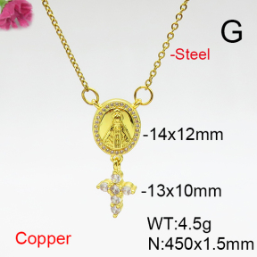 Fashion Copper Necklace  F6N406965aajl-L017