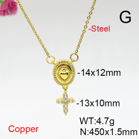 Fashion Copper Necklace  F6N406966aajl-L017
