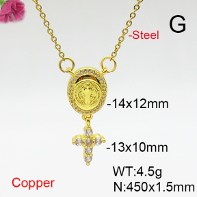 Fashion Copper Necklace  F6N406967aajl-L017