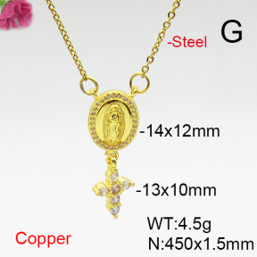 Fashion Copper Necklace  F6N406968aajl-L017