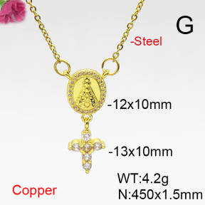 Fashion Copper Necklace  F6N406970aajl-L017