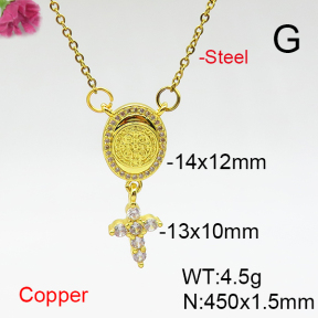 Fashion Copper Necklace  F6N406971aajl-L017