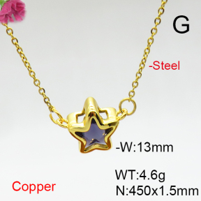 Fashion Copper Necklace  F6N406973vail-L017