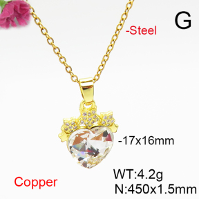 Fashion Copper Necklace  F6N406981aakl-G030