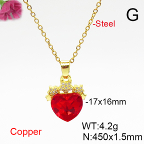 Fashion Copper Necklace  F6N406984aakl-G030
