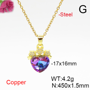 Fashion Copper Necklace  F6N406989aakl-G030
